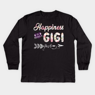 Happiness Is Being A Gigi Kids Long Sleeve T-Shirt